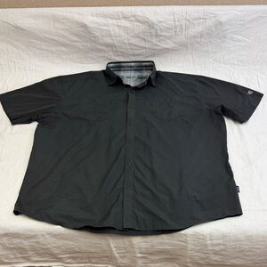 LIKE NEW Men’s Kuhl Stealth Eluxur Snap Button Up Short Sleeve Shirt XXL